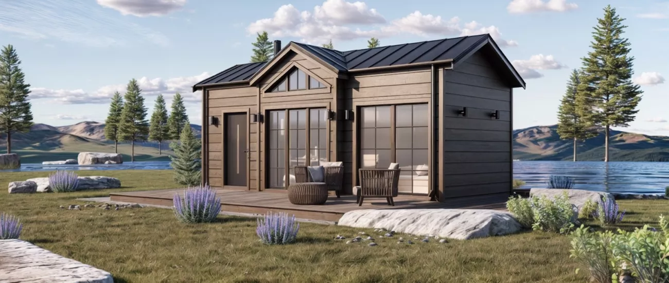Modellen Lärkan i modern träarkitektur